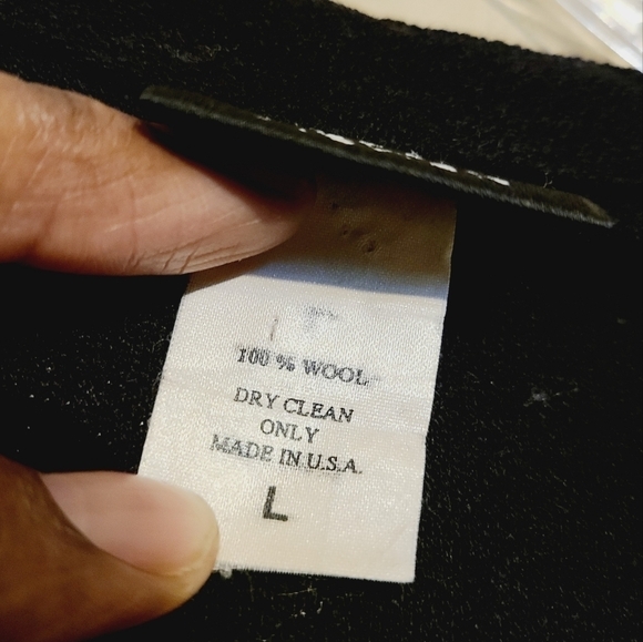 Eileen Fisher | Women's 100% Wool Black Cardigan Sweater (Size Large) - Picture 4 of 13